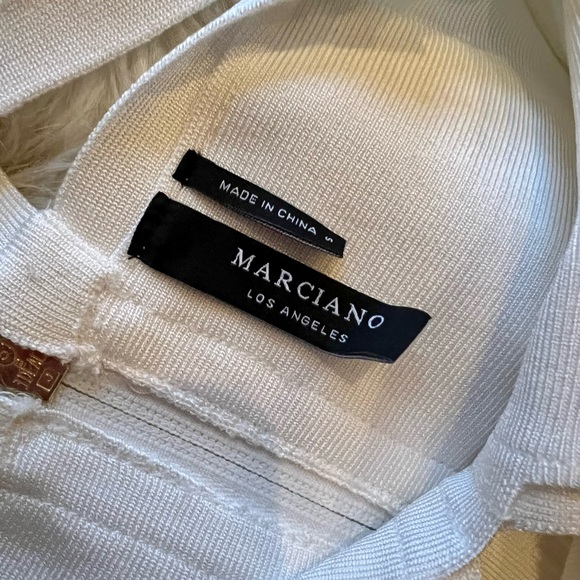 🎉 Sale Marciano Los Angeles White Bondage Dress Small - Picture 6 of 7